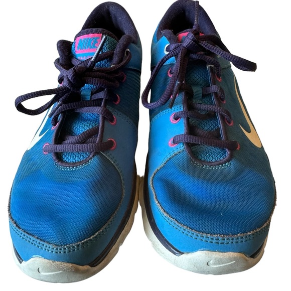 Retro Blue & Pink Nike Training Running Shoes Women’s 8.5 - Picture 4 of 11